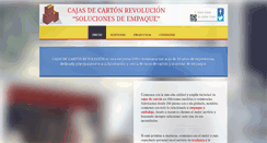 Desktop Screenshot of cajasyempaquesrevolucion.com